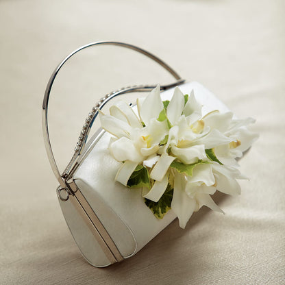 White Purse Decor –  Midnight Flowers And Events Llc, Lillington NC